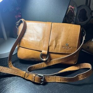 Vintage Wild West Genuine Leather crossbody/ shoulder bag